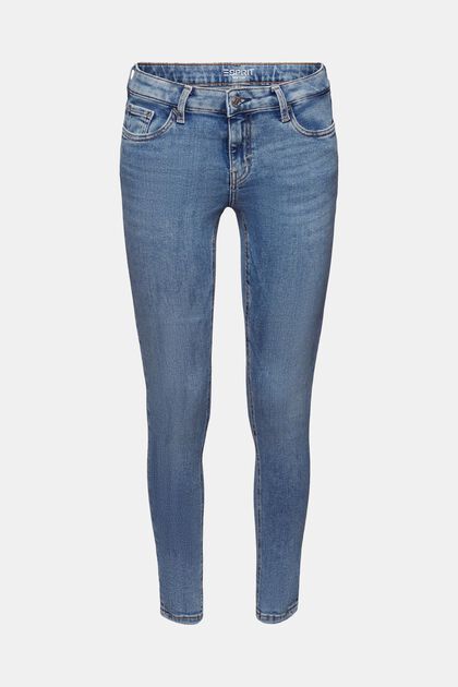 En matière recyclée : le jean stretch de coupe Skinny Fit taille mi-haute