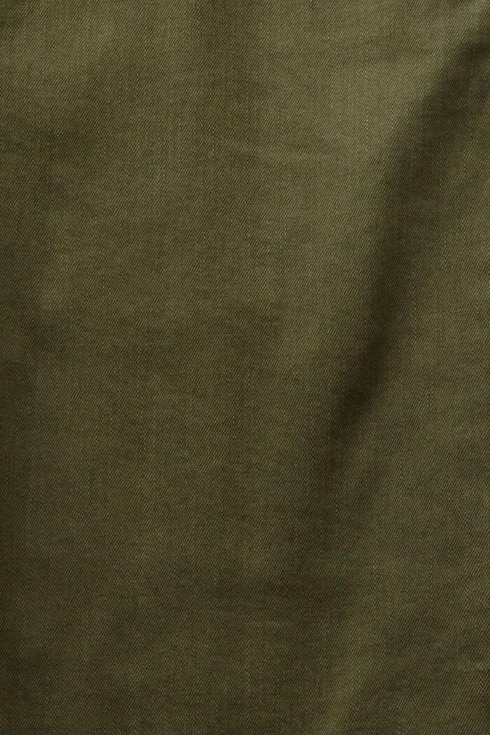 Pantalon corsaire en coton bio, KHAKI GREEN, detail image number 5