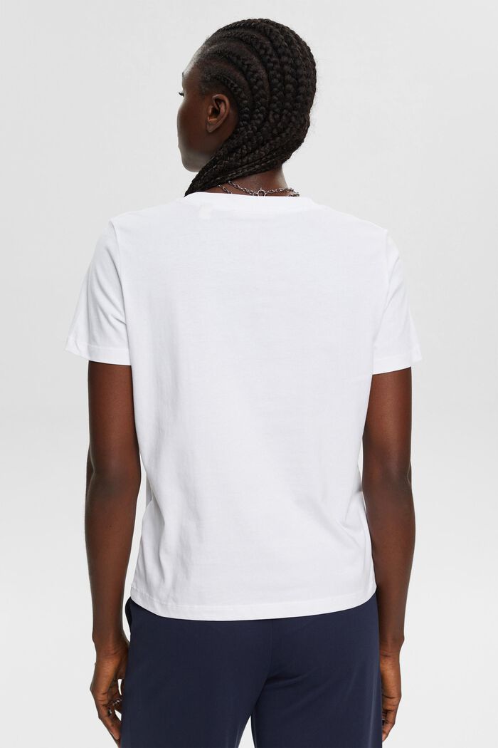 T-shirt à imprimé cœur, WHITE, detail image number 3