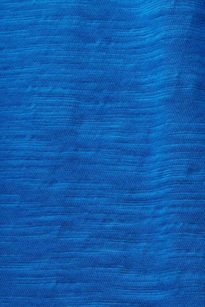 Jersey top met plooitjes en ruches, BRIGHT BLUE, detail image number 5