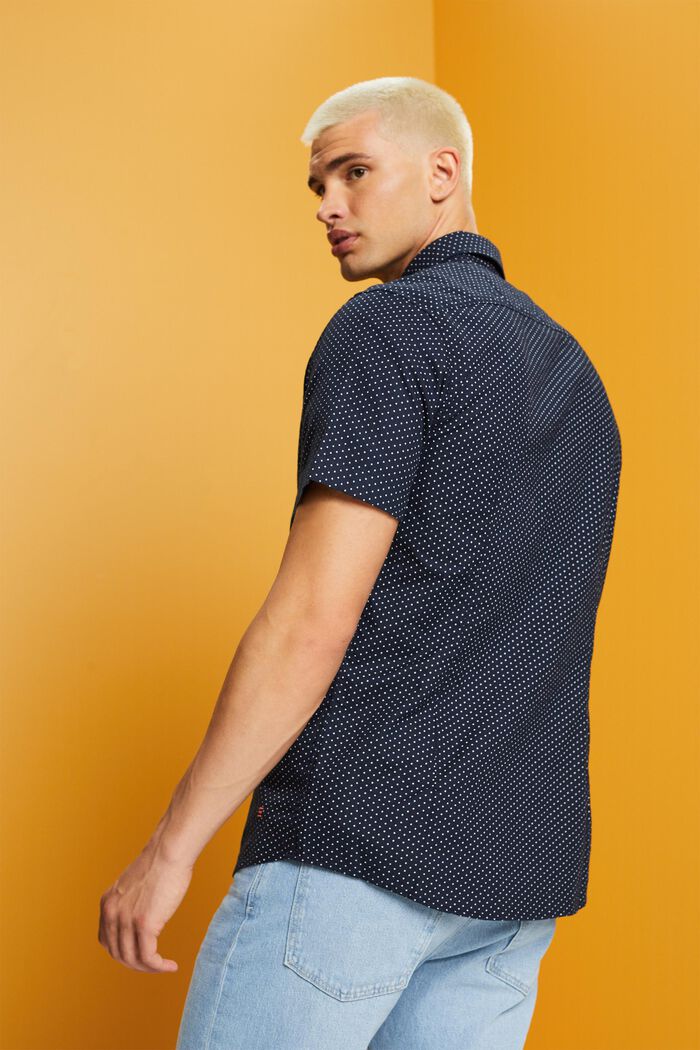 Buttondown-overhemd met print, NAVY, detail image number 3