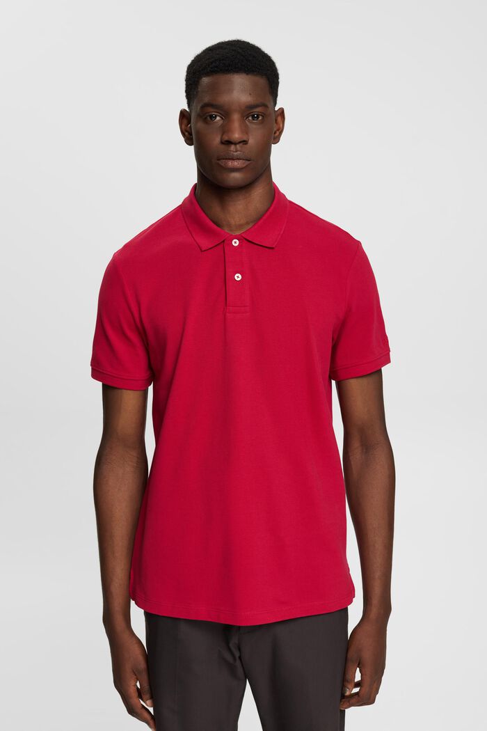 Polo coupe Slim Fit, DARK PINK, detail image number 0