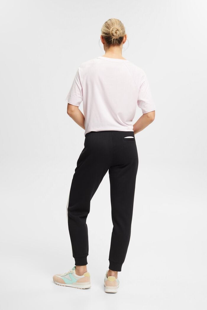 Pantalon de jogging en coton biologique, BLACK, detail image number 3