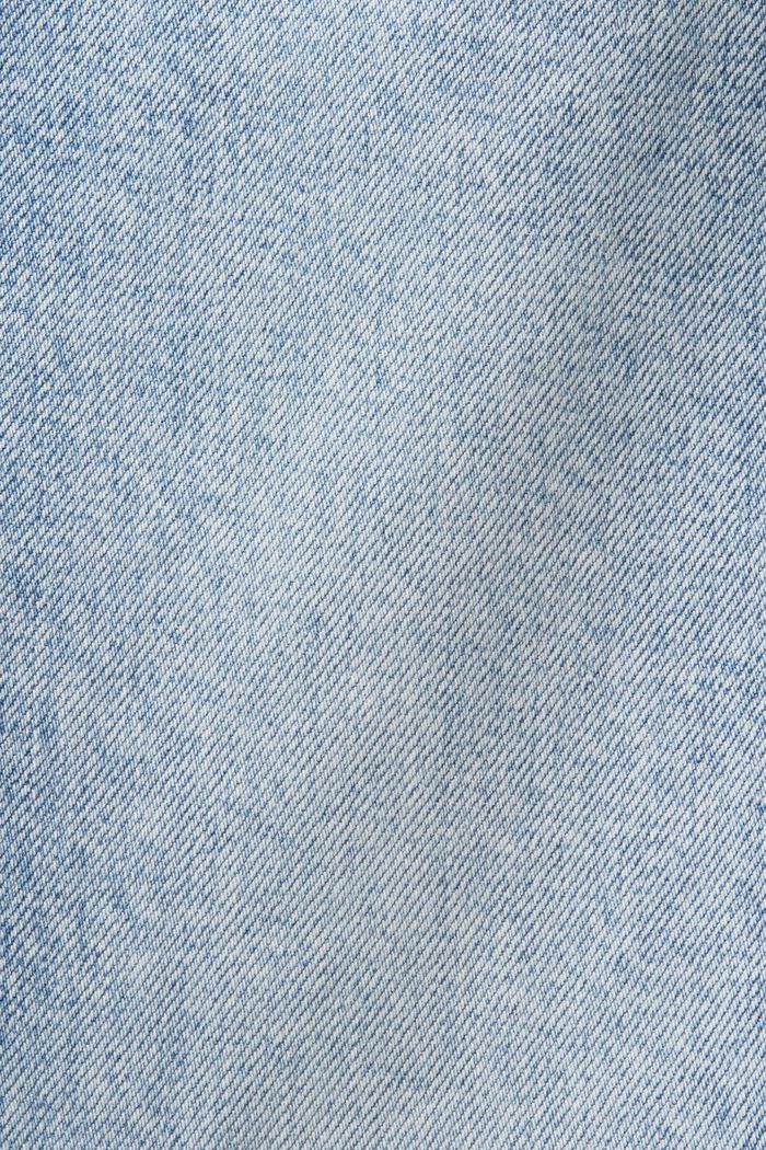 Jean classique à taille haute de style rétro, BLUE BLEACHED, detail image number 6