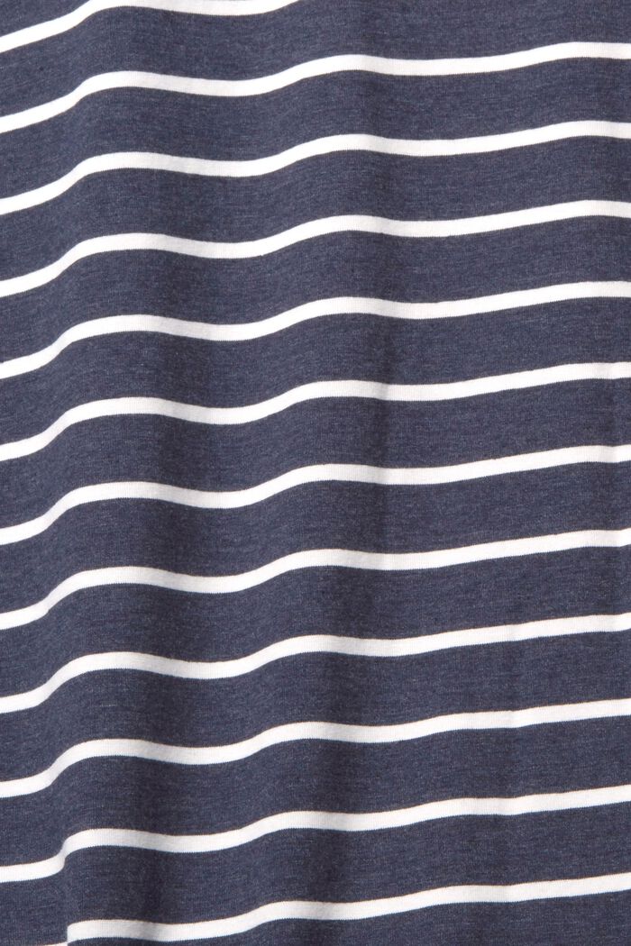 Jersey nachthemd met streepmotief, NAVY, detail image number 1