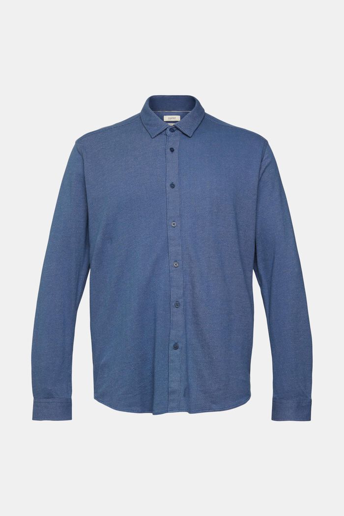 Tweekleurig overhemd, DARK BLUE, detail image number 2