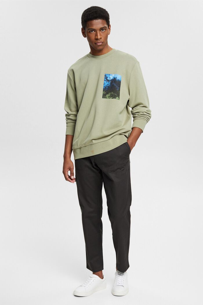 Sweatshirt van een katoenmix met TENCEL™