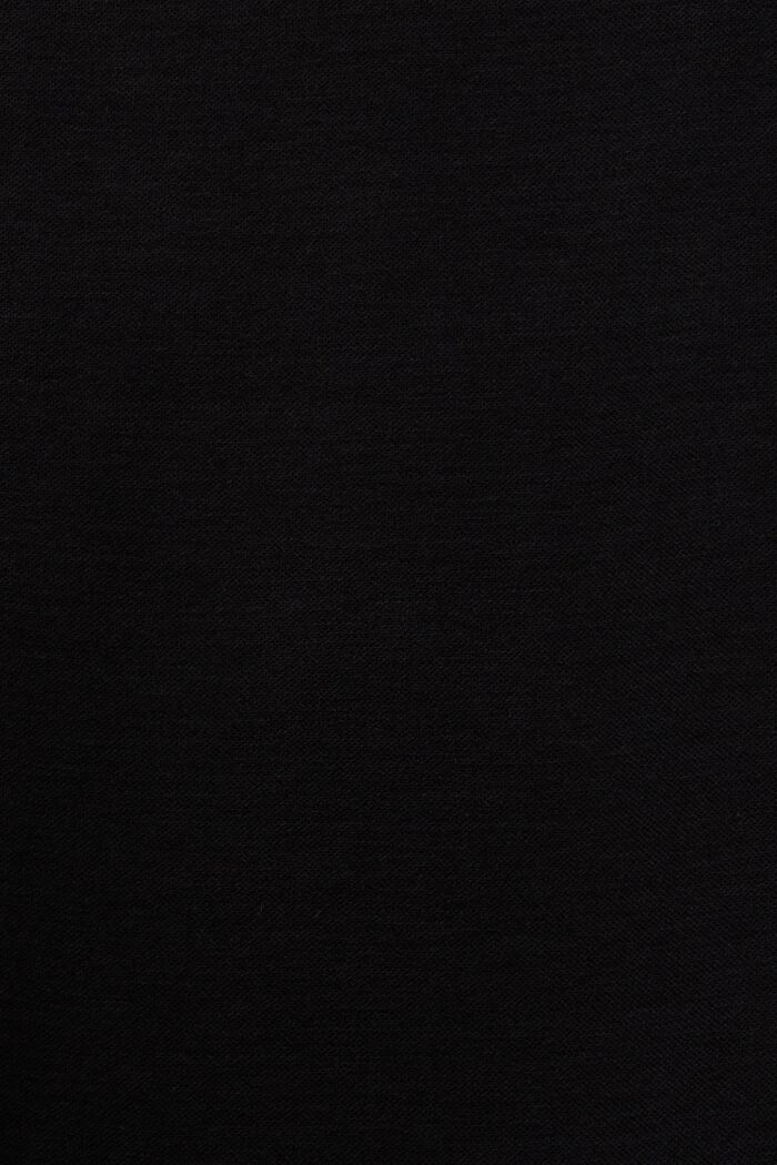 Robe-chemise en jersey punto, BLACK, detail image number 5