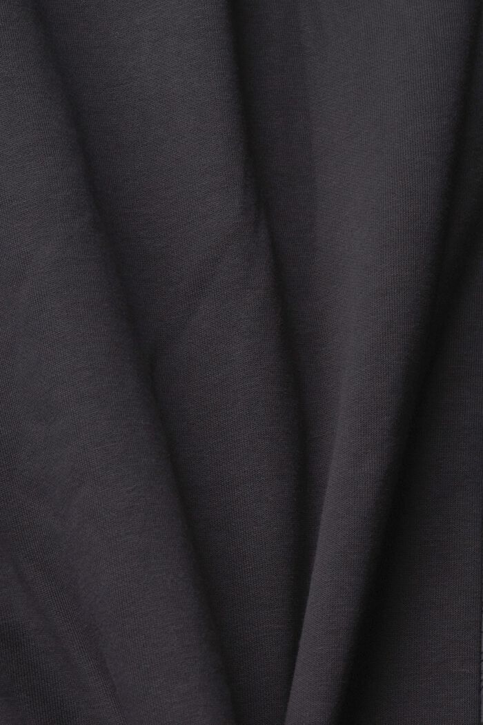 Sweat à capuche zippé en mélange de matières, BLACK, detail image number 1