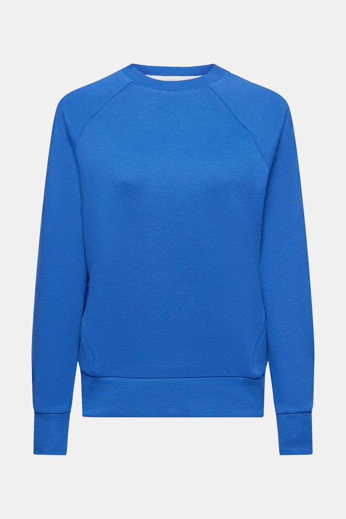 Sweatshirt met ritszakken, BRIGHT BLUE, detail image number 6
