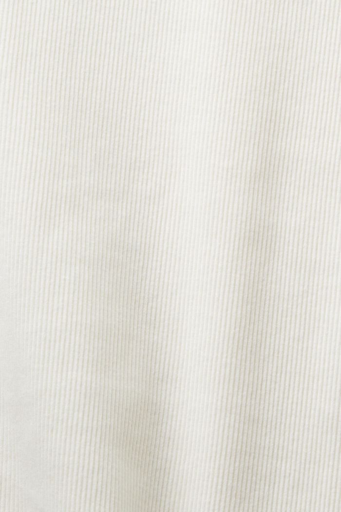 Haut à col ras-du-cou côtelé, OFF WHITE, detail image number 5