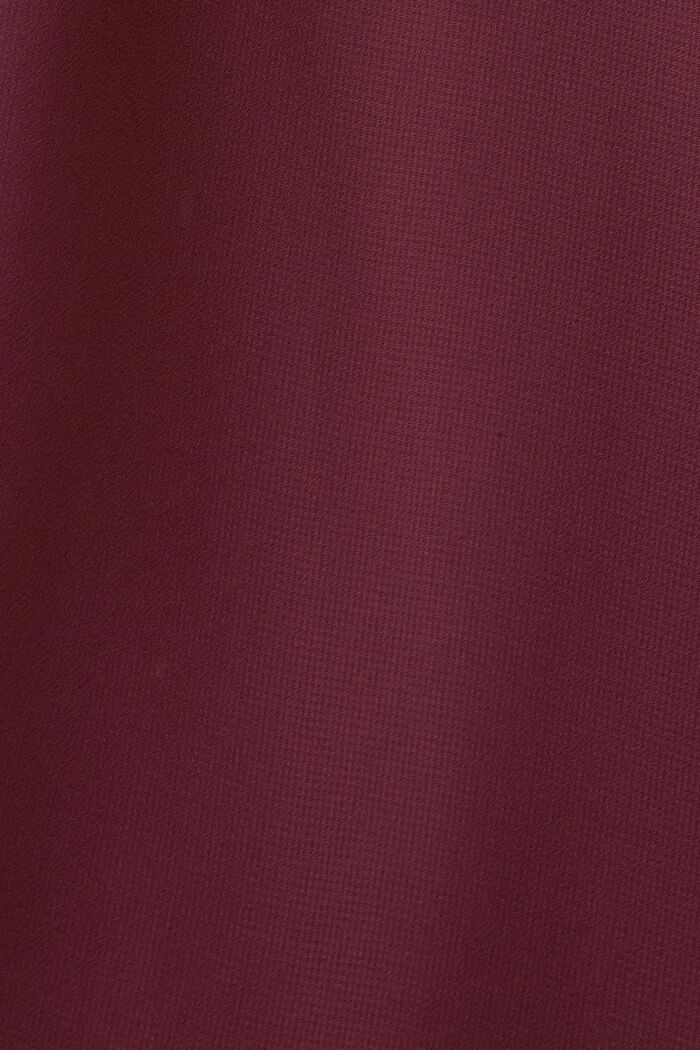 Gerecycled: chiffon blouse, AUBERGINE, detail image number 5
