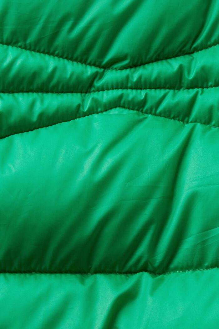 Gewatteerde jas met capuchon, GREEN, detail image number 6
