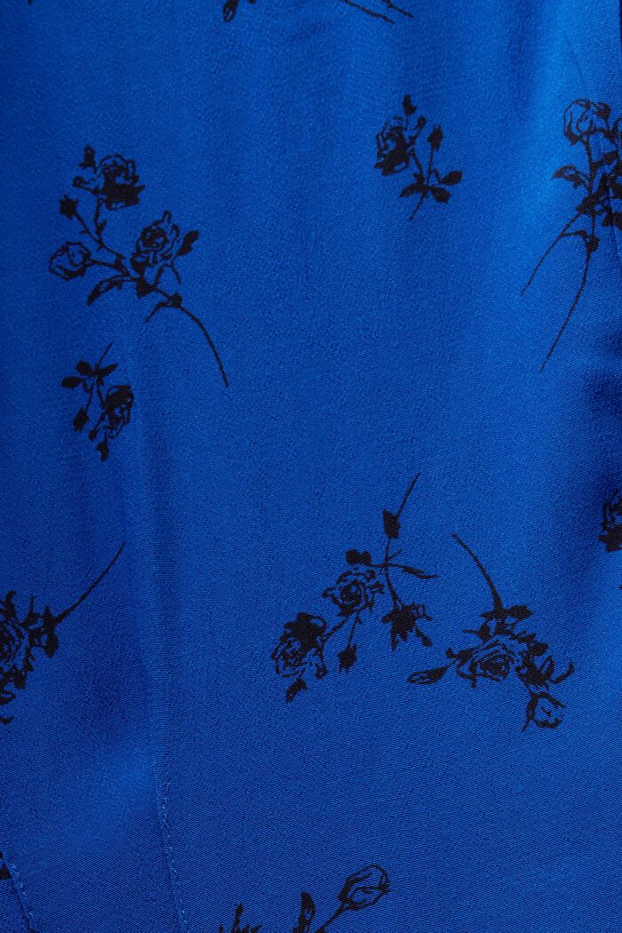 Robe longueur midi imprimée à encolure en V, BRIGHT BLUE, detail image number 6