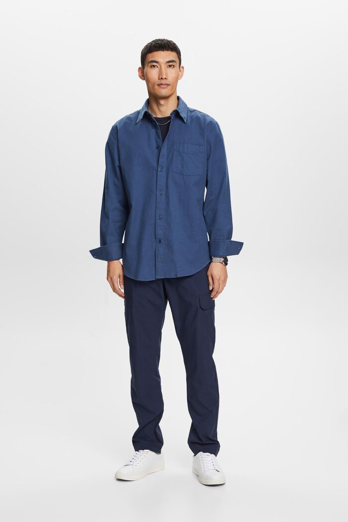 Twill regular fit-overhemd, GREY BLUE, detail image number 0