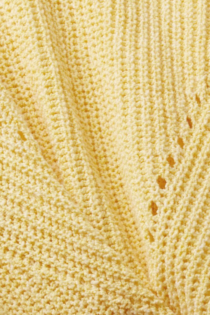 Cardigan en maille ample, LIGHT YELLOW, detail image number 4