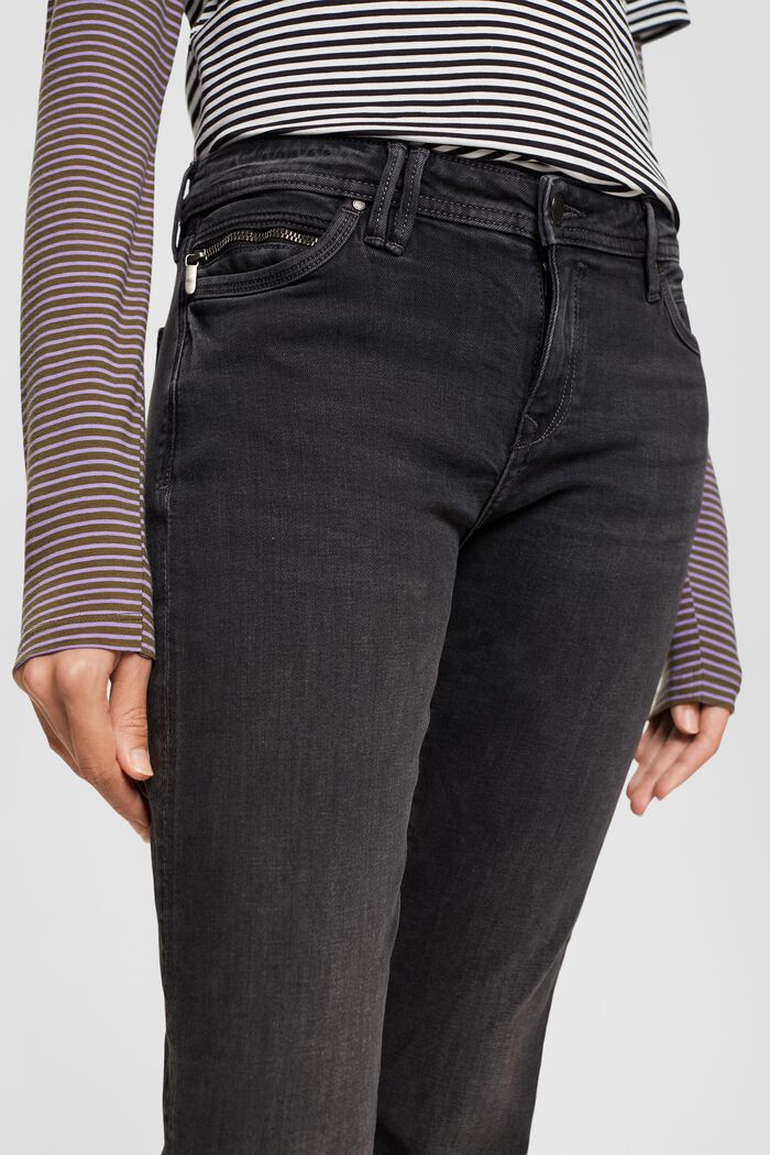 Jeans met wijde pijpen, BLACK DARK WASHED, detail image number 0