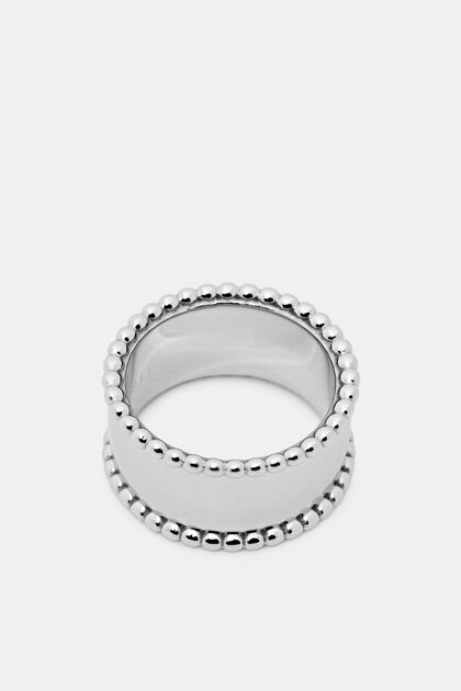 Opvallende ring, edelstaal, SILVER, overview