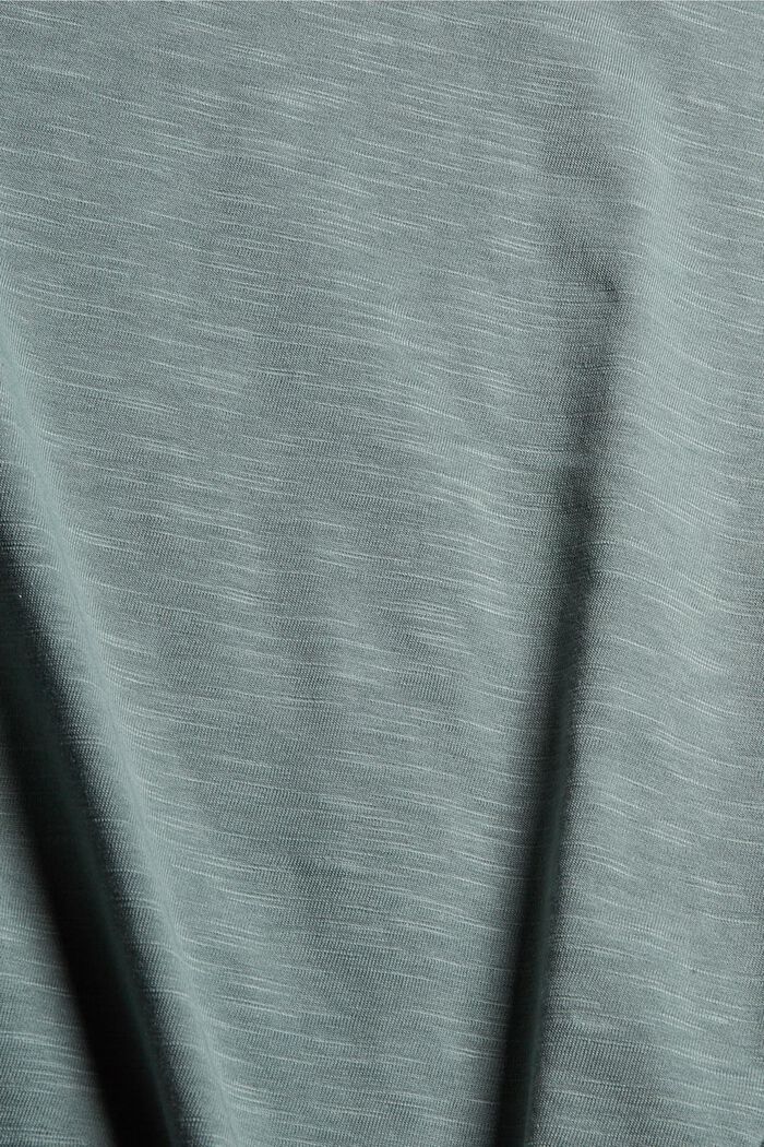 T-shirt CURVY à manches longues en coton biologique mélangé, DUSTY GREEN, detail image number 1