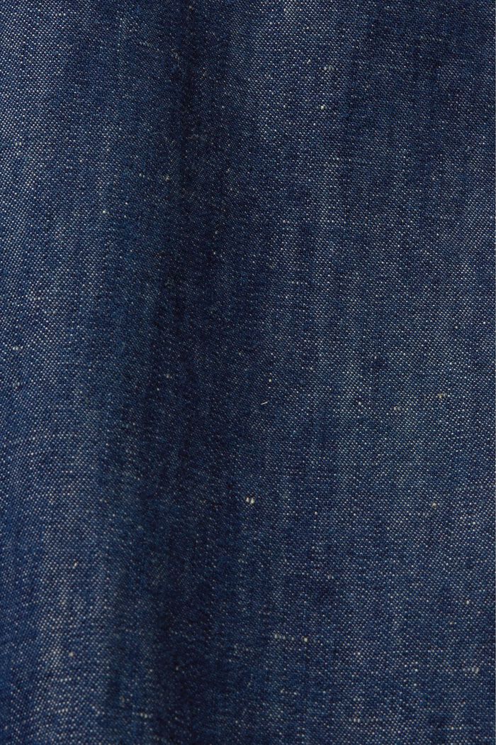 Chemise à manches courtes en jean, BLUE BLACK, detail image number 7