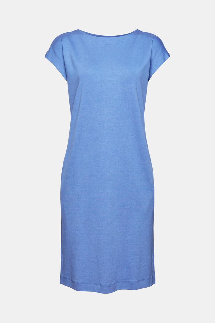 Met TENCEL™: knielange jersey jurk, LIGHT BLUE LAVENDER, detail image number 5