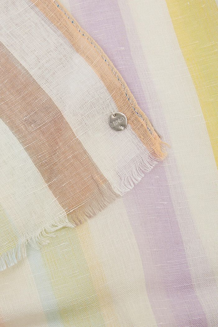 Foulard rayé, OFF WHITE, detail image number 1
