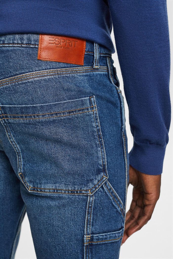 Jean coupe Straight Fit carpenter, BLUE MEDIUM WASHED, detail image number 4