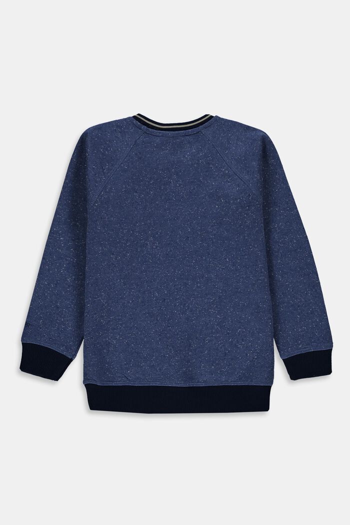 Sweatshirt met 3D-artwork, 100% katoen, BLUE, detail image number 1