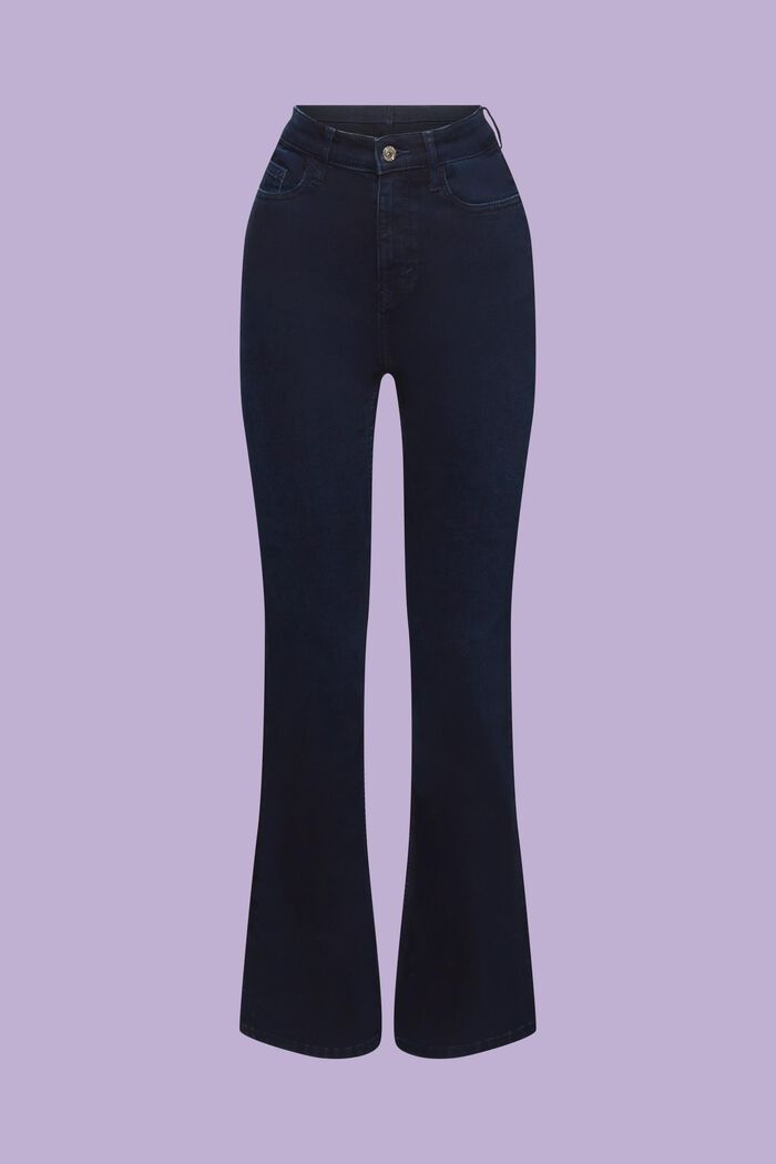 Racer bootcut jeans met ultra hoge taille, BLUE BLACK, detail image number 6