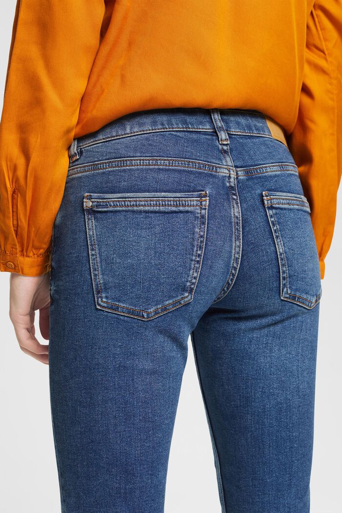 Slim fit-jeans met stretch, BLUE LIGHT WASHED, detail image number 4