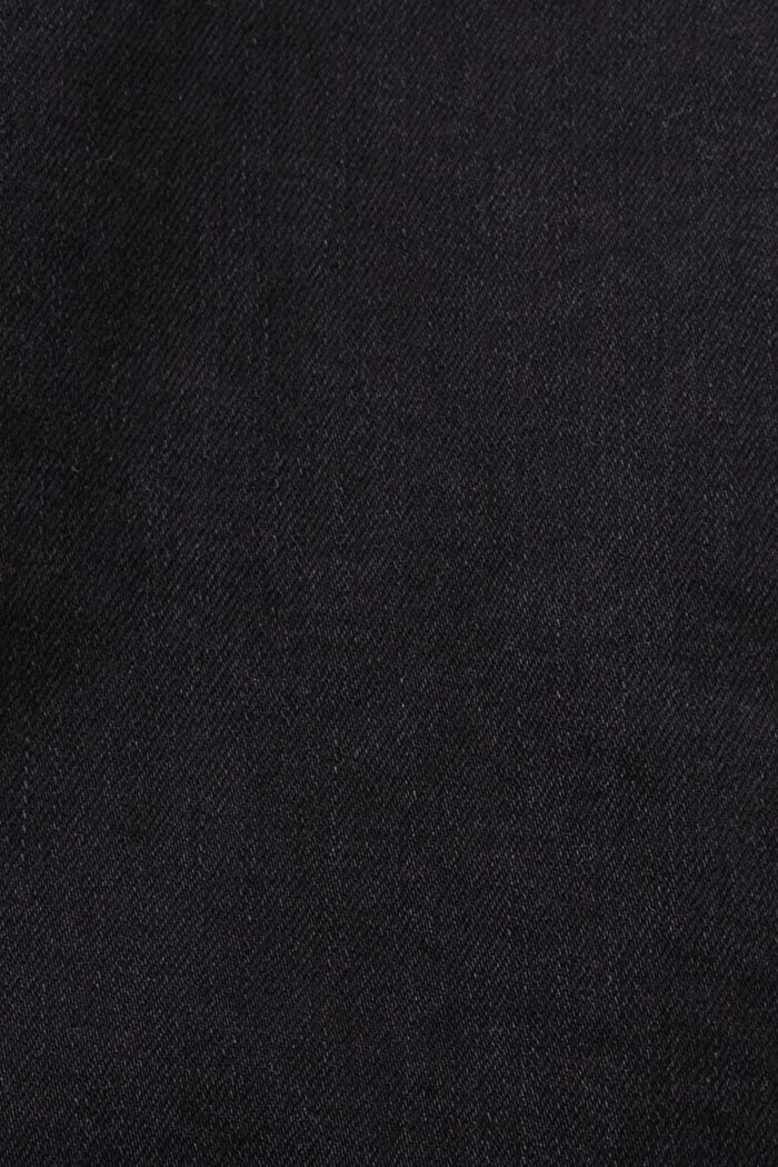 Gerecycled: skinny jeans met middelhoge taille, BLACK DARK WASHED, detail image number 6