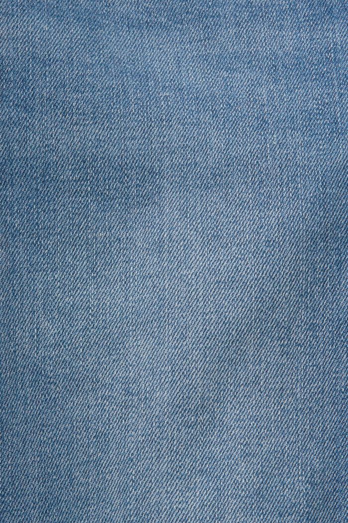 Jean en coton évasé à taille mi-haute, BLUE MEDIUM WASHED, detail image number 6