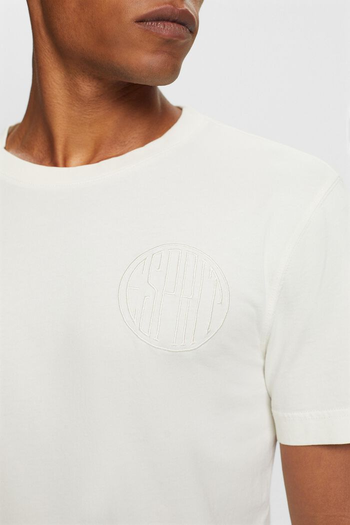 T-shirt met logo van stiksel, 100% cotton, ICE, detail image number 2