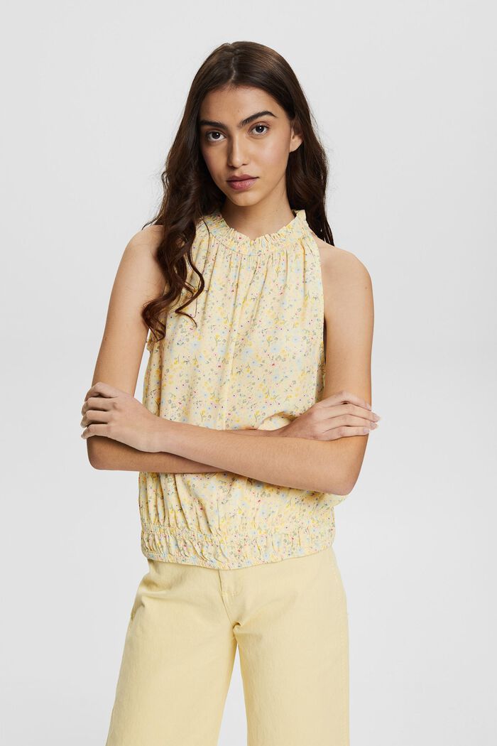 Blouses woven, PASTEL YELLOW, overview