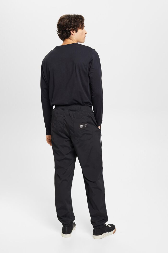Pantalon de survêtement de coupe évasée à taille haute, BLACK, detail image number 3