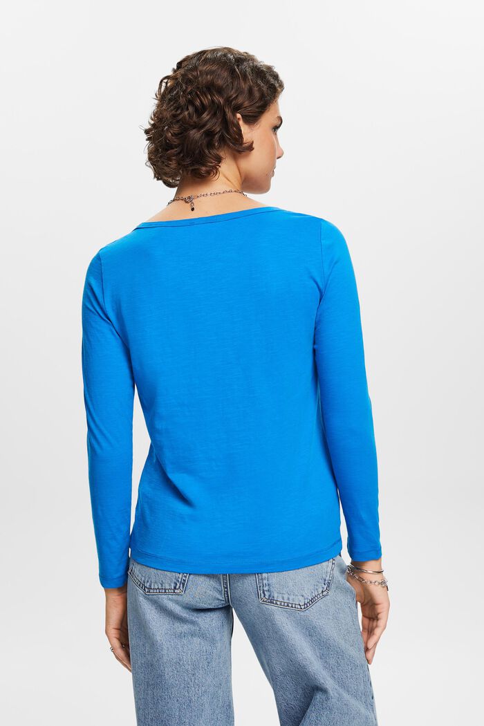 T-shirt à manches longues en jersey, BLUE, detail image number 3