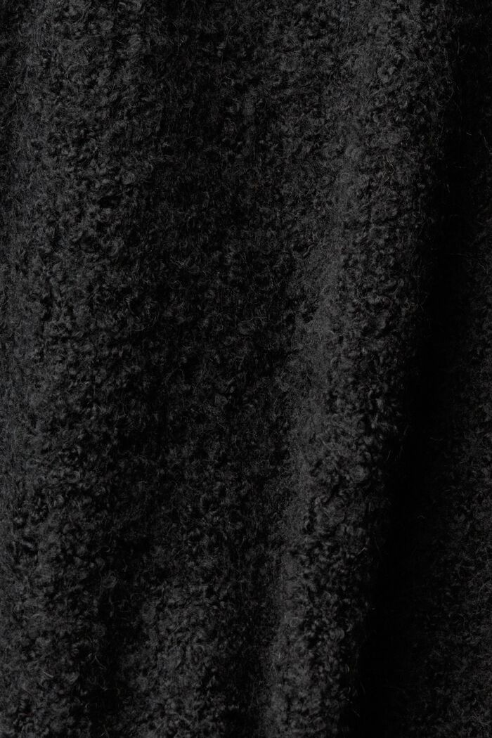 À teneur en laine/alpaga : le cardigan long, ANTHRACITE, detail image number 5