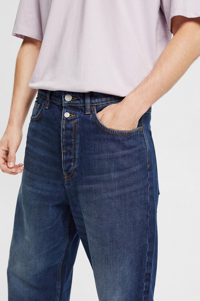 Jeans met losse pasvorm, BLUE DARK WASHED, detail image number 0