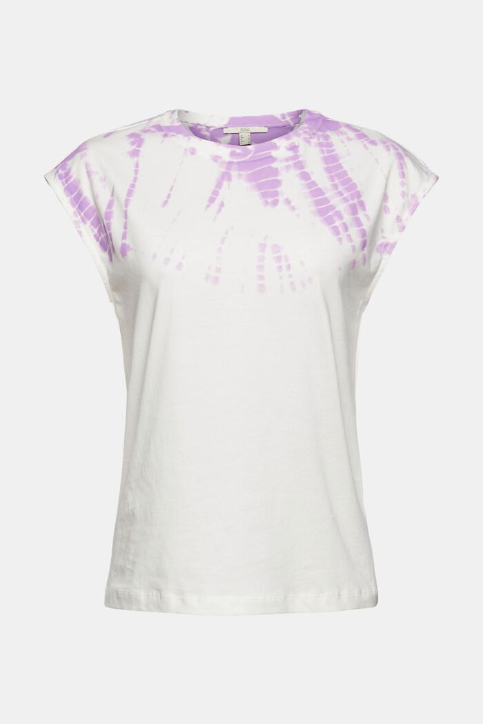 T-shirt met gebatikt kleuring, OFF WHITE, overview