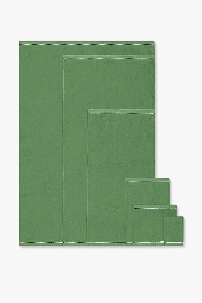 Met TENCEL™: handdoekenlijn van badstof, MOSS GREEN, detail image number 0
