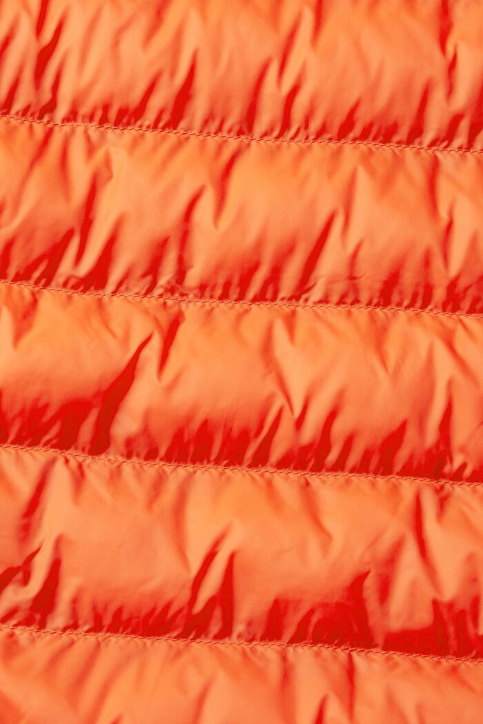 Gewatteerde jas met hoge hals, RED, detail image number 1