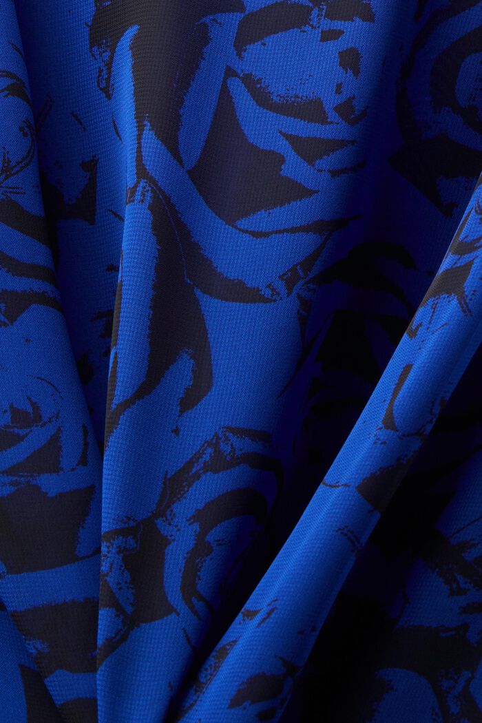 Chiffon blouse met tunnelkoord en print, BRIGHT BLUE, detail image number 5