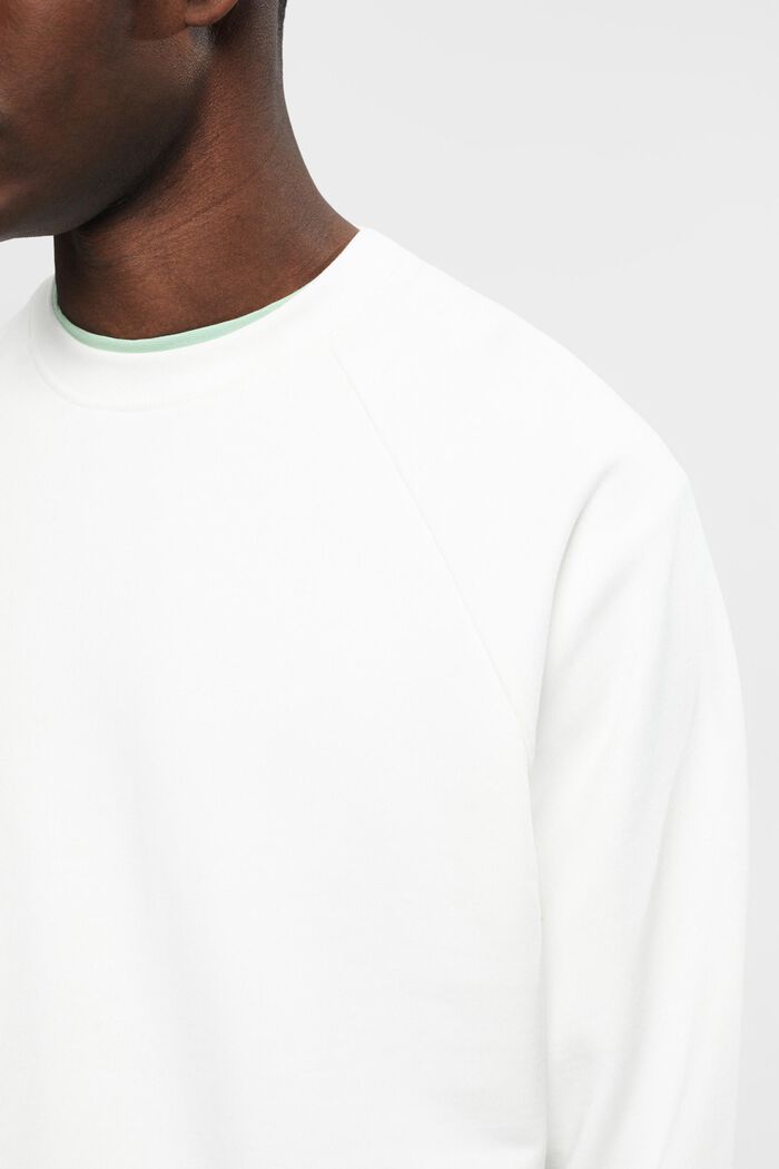 Sweat-shirt en coton de coupe Relaxed Fit, OFF WHITE, detail image number 2