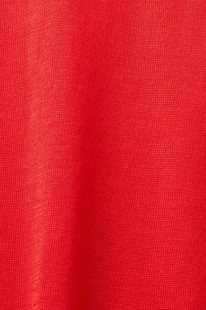 Pull-over à manches longues et col cheminée, RED, detail image number 4