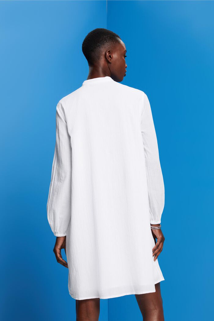 Robe-chemise brodée, WHITE, detail image number 3