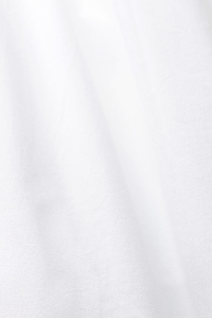 Popeline midi-jurk met baleinen, WHITE, detail image number 5