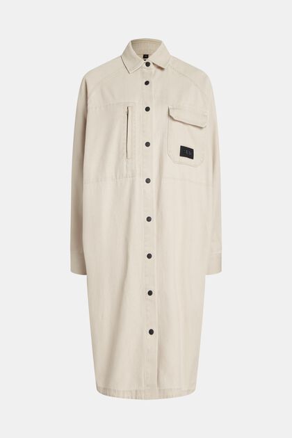 Robe-chemise en jean allongée