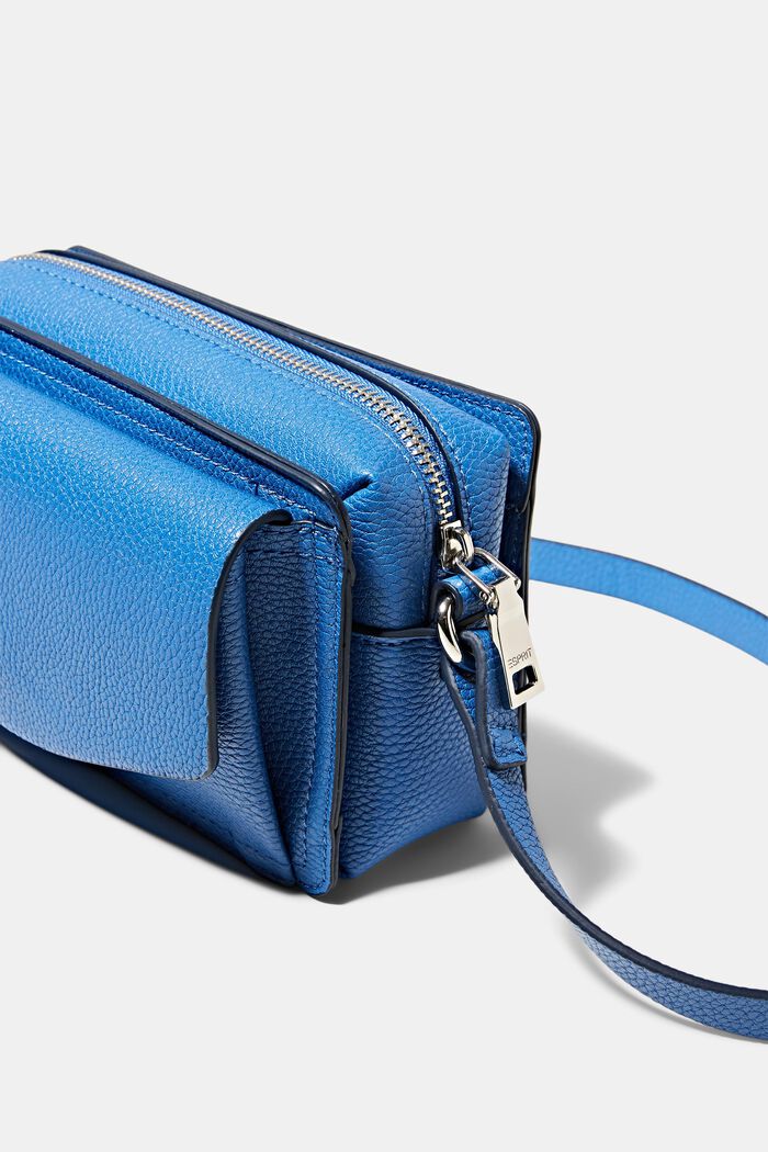 Petit sac bandoulière en similicuir, BLUE, detail image number 1