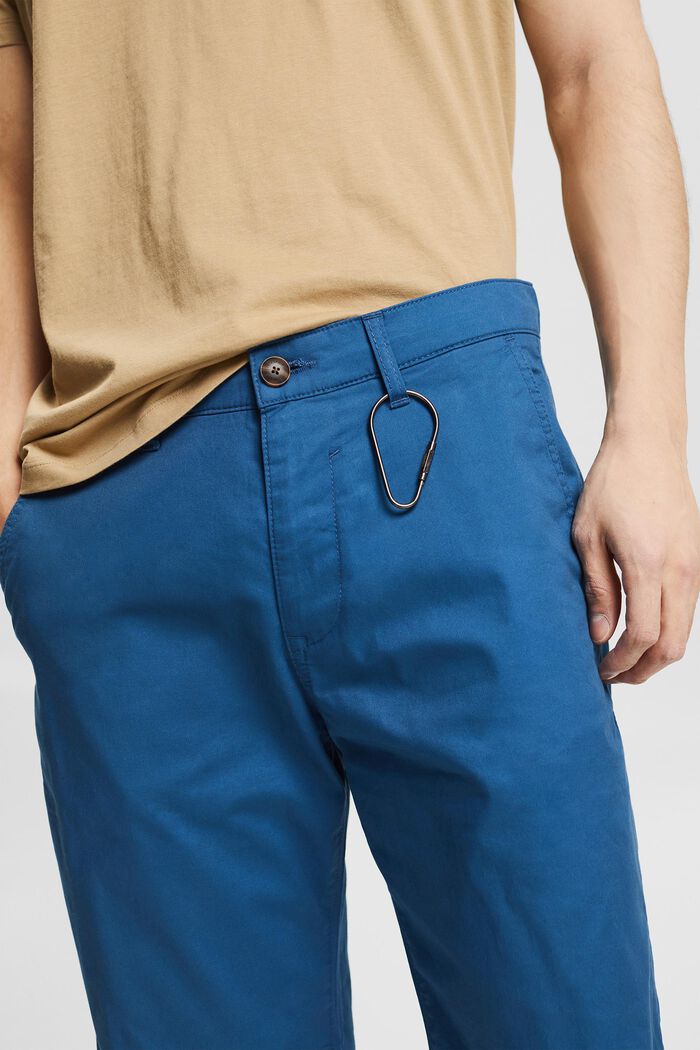 Pantalon court en coton biologique, BLUE, detail image number 0