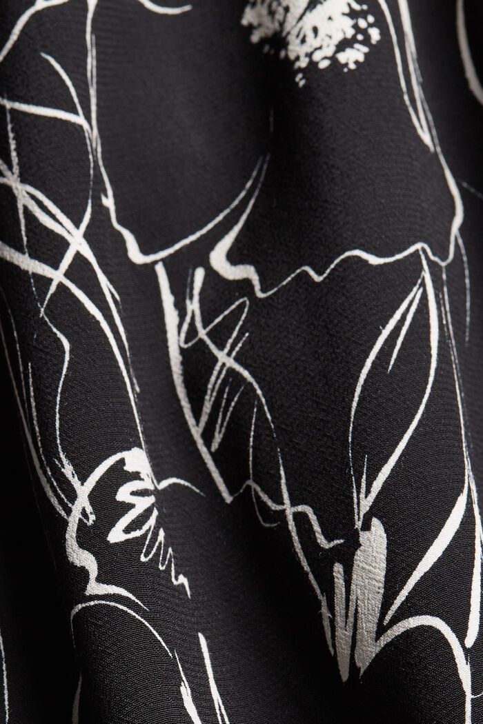 Top à bretelles orné d'un imprimé, LENZING™ ECOVERO™, BLACK, detail image number 4